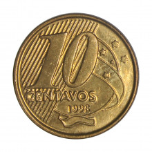 10 Centavos 1998 SOB/FC
