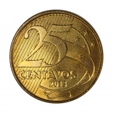 25 Centavos 2013 SOB/FC