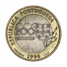 Km#687 200 Escudos 1996 FC Portugal Europa Jogos Olímpicos de Verão de 1996, Atlanta