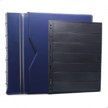 Álbum de Luxo Azul 10 Folhas para 140 Selos 3BZN P