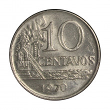 V-297 10 Centavos 1970 SOB