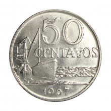 V-311 50 Centavos 1967 SOB/FC