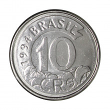 V-433 10 Cruzeiros Reais 1994 SOB/FC Tamanduá