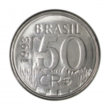 V-434 50 Cruzeiros Reais 1993 FC Onça Pintada