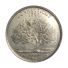 Quarter Dollar 1999 D MBC+ Connecticut