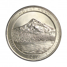 Quarter Dollar 2010 D FC Oregon: Mount Hood