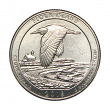 Quarter Dollar 2018 D FC Rhode Island: Block Island