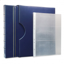 Álbum de Luxo Azul 10 Folhas PP para 30 Cédulas 3BZN G