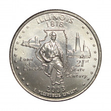Quarter Dollar 2003 D FC Illinois