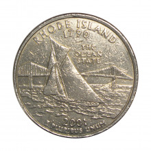 Quarter Dollar 2001 D MBC Rhode Island