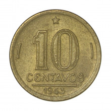 V-179 10 Centavos 1943 MBC/SOB