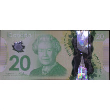 P#108a 20 Dollars 2012 FE Canadá América Polímero