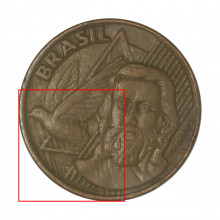 5 Centavos 1998 MBC Cunho Marcado Reverso