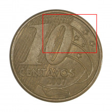 10 Centavos 2007 MBC Rastro nas Estrelas