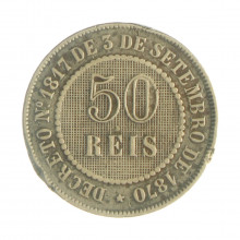 V-025 50 Réis 1886 MBC