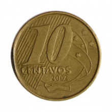 10 Centavos 2002 MBC Batida Fraca "Reverso"