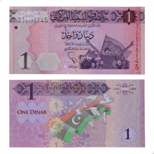 P#76 1 Dinar 2013 FE Líbia África