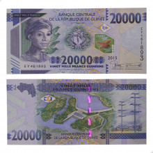 P#50a 20000 Francs 2015 FE Guiné África