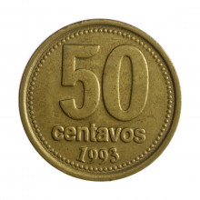 Km#111 50 Centavos 1993 MBC Argentina América Bronze Alumínio 25.2(mm) 5.8(gr)