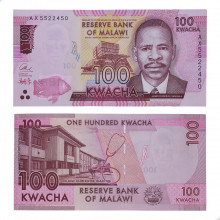 P#65a 100 Kwacha 2016 FE Malawi África