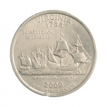 Quarter Dollar 2000 D MBC Virginia