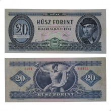 P#169f 20 Forint 1975 MBC Hungria Europa