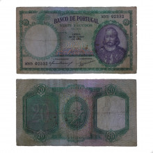 P#153a 20 Escudos 1949 BC/MBC Portugal Europa