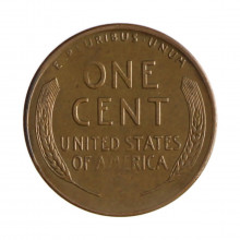 Km#A132 1 Cent 1946 S MBC Estados Unidos  América  Lincoln Cent Espiga de Trigo  Bronze 19(mm) 3.11(gr)