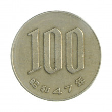 Km#82 100 Yen 1972 BC Japão Ásia Cupro-Níquel 22.5(mm) 4.8(gr)