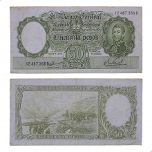 P#271a.5 50 Pesos 1967 MBC Argentina América
