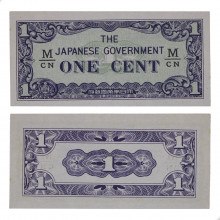 P#M1b 1 Cent 1942 FE Malásia Ásia Ocupação Japonesa
