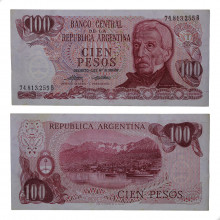 P#297a.2 100 Pesos  1973-1976 MBC+ Argentina  América