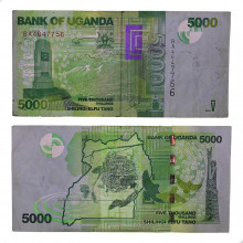 P#51d 5000 Shillings 2015 MBC Uganda África