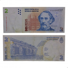 P#352a.3 2 Pesos 2005-2006 SOB Argentina América