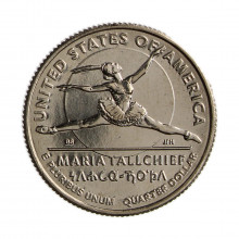 Km#787 Quarter Dollar 2023 D FC Estados Unidos América Maria Tallchief Cupro-Níquel 24.26(mm) 5.67(gr)