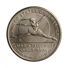 Km#787 Quarter Dollar 2023 P FC Estados Unidos América Maria Tallchief Cupro-Níquel 24.26(mm) 5.67(gr)
