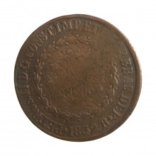 Moeda C-753 80 Réis 1832 R BC/MBC  Cobre Ø40mm 28,68gr.
