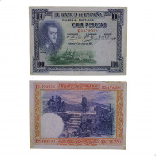 P#69c 100 Pesetas 1925 MBC+ Espanha  Europa