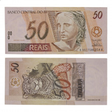 Cédula C-314 50 Reais 1998 Escassa SOB - Pedro S. Malan / Gustavo H. B. Franco