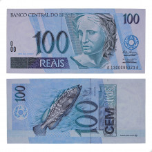 Cédula C-327 100 Reais 1994 SOB - Rubens Ricúpero / Pedro S. Malan