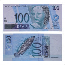 Cédula C-327 100 Reais 1994 FE - Rubens Ricúpero / Pedro S. Malan