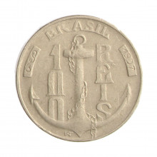Moeda V-141 100 Réis 1937 MBC+ Tamandaré Cupro Níquel Ø20mm 4,5gr.