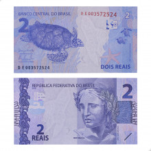 Cédula C-335 DE 2 Reais 2016 FE - Henrique de C. Meirelles / Alexandre A. Tombini