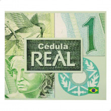 Folder Encarte para Cédula de 1 Real Descritivo