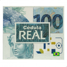 Folder Encarte para Cédula de 100 Reais Descritivo 2ª Família