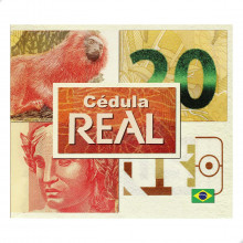 Folder Encarte para Cédula de 20 Reais Descritivo 2ª Família