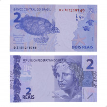 Cédula C-337a DZ 2 Reais 2016 Reposição Escassa FE - Henrique de C. Meirelles / Ilan Goldfajn