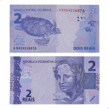 Cédula C-338 GB 2 Reais 2019 SOB/FE - Eduardo R. Guardia / Ilan Goldfajn