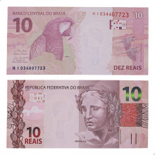 Cédula C-350 HI 10 Reais 2019 FE - Paulo Roberto N. Guedes / Roberto Campos Neto