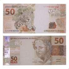 Cédula C-363 LI 50 Reais 2021 SOB/FE - Paulo Roberto N. Guedes / Roberto Campos Neto
